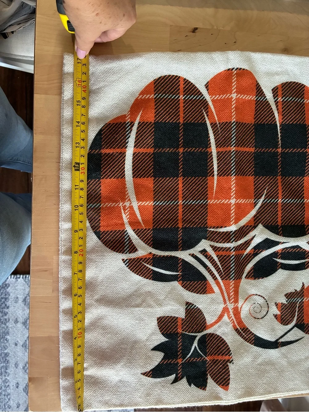 Farmhouse Decorative Pillow Cover . Small Halloween banner farmhouse